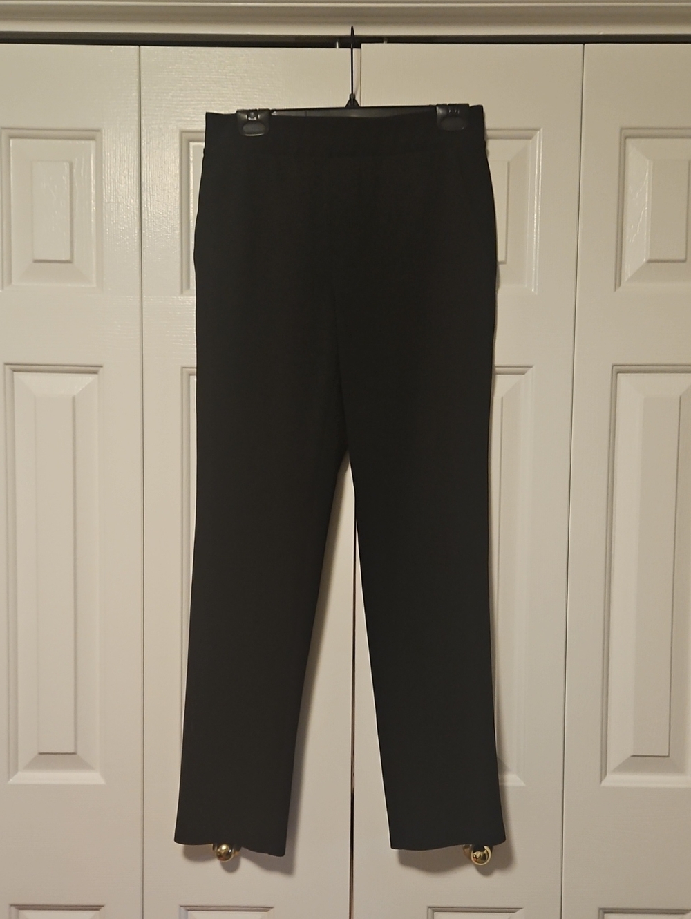 Women's Black Dress Pants - Classic Straight Fit worn 2x